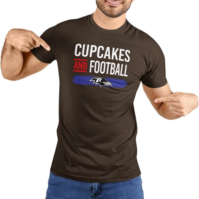 Cupcakes And Football Tee Shirt Duff Goldman Cupcakes And Football Baltimore Ravens Tee Shirt