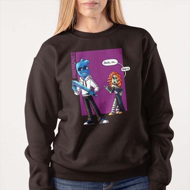 iJack-o-Lantern Merch iJevin And Cleo Frienemies Hooded Sweatshirt Zombie Cleo