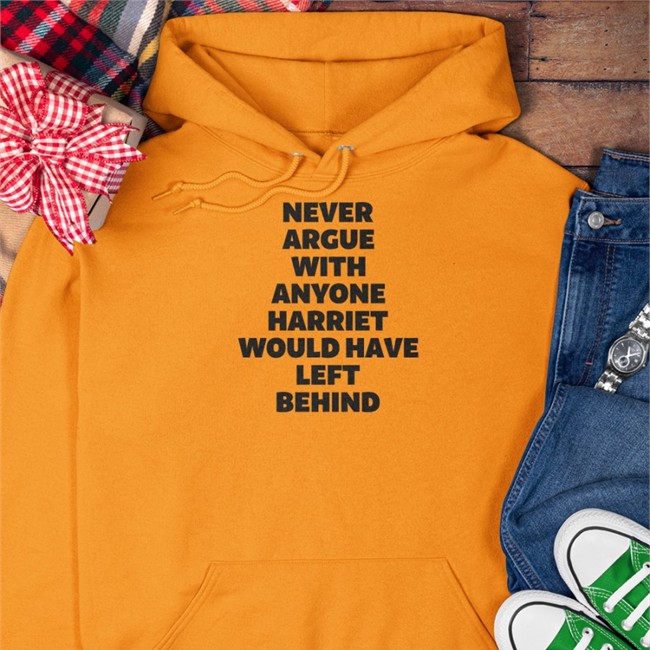 Marc Lamont Hill Never Argue With Anyone Harriet Would Have Left Behind Tee Shirt Grey