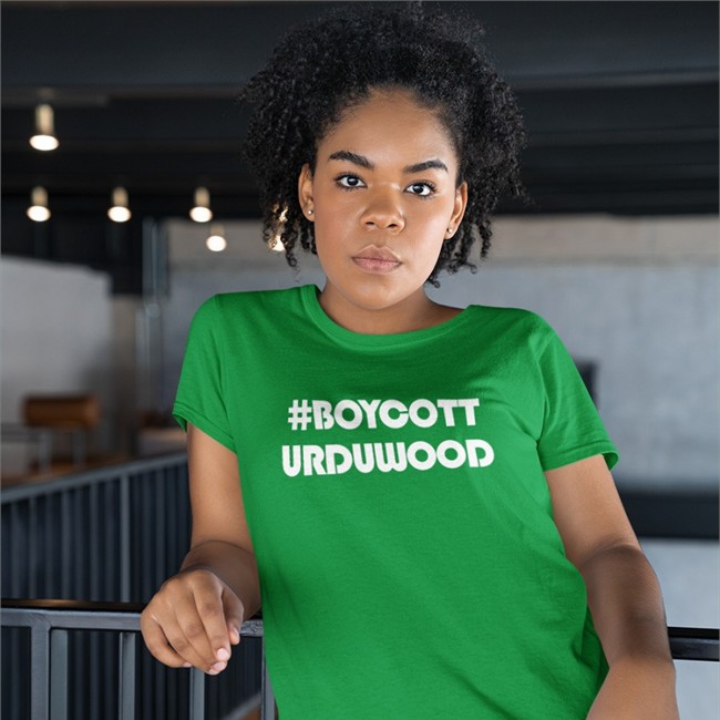 Kritinova Merch #Boycott Urduwood V Neck T Shirt Gems Of Bollywood Boycott Urduwood T Shirt