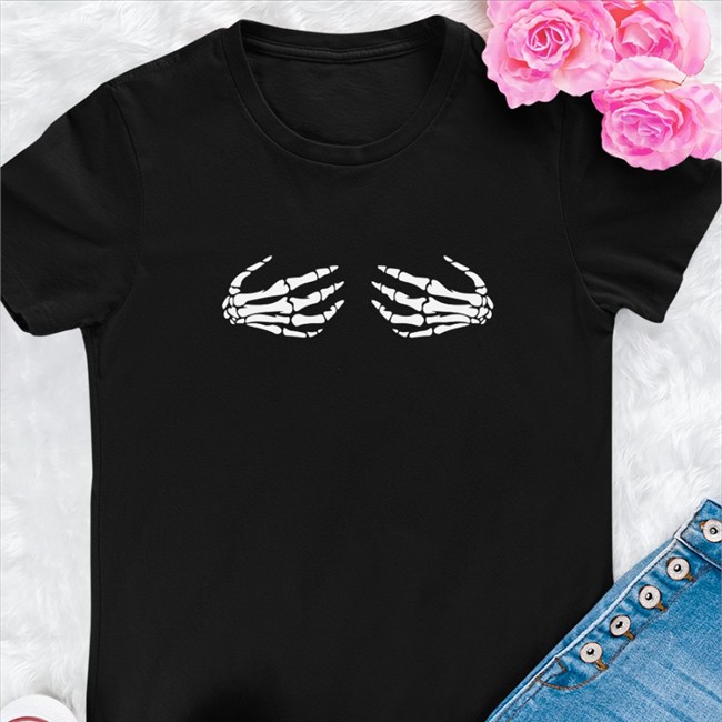 Chicks Skeleton Hands Shirts Chicks Barstool Sports Skeleton Hands Sweatshirt