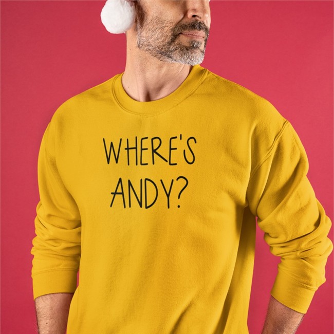 Where's Andy Shirt White Where's Andy Tee Shirt