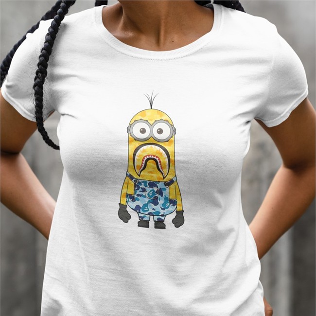 Bape X Minions Camo Minion Tee Trending Suprasneakers Merch Bape X Minions Camo Minion Shirt By Gnf Outfits
