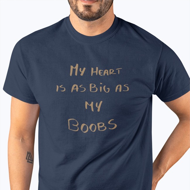 Hot LappanArt My Heart Is As Big As My Boobs Shirt