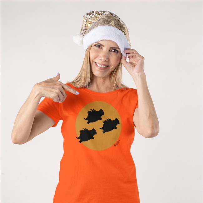 When Pigs Fly Across The Moon By Sandra Boynton Tee Shirt