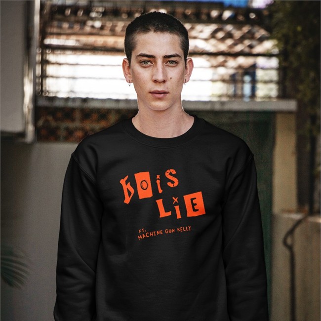 Avril Lavigne Bois Lie Hooded Sweatshirt Ft Machine Gun Kelly