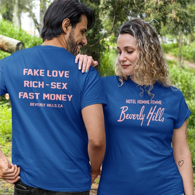 Yung Rénzél Homme Femme Store Hotel Homme Femme Beverly Hills Shirt Black Homme Femme Store Hotel Homme Femme Beverly Hills Tee Shirt Yung Rénzél