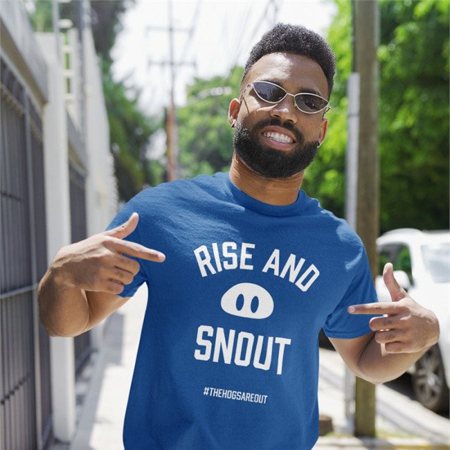Rise And Snout Arkansas Vs Byu Football #Thehogsareout Shirt John Nabors Jacobchatch Bonfire Merch