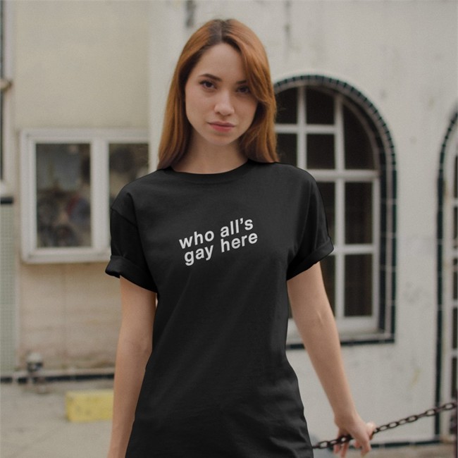 Heather Hogan Who All's Gay Here Hoodie