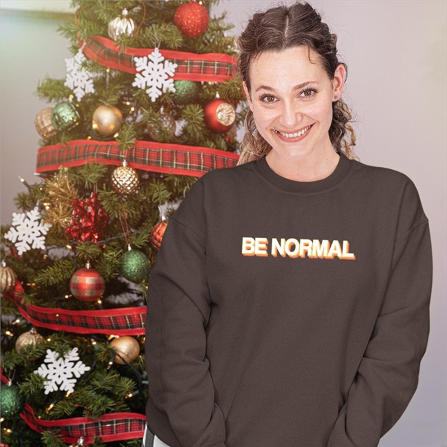 Be Normal Shirt Brown