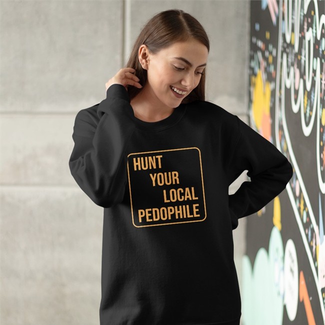 Marcus Torgerson Store Hunt Your Local Pedophile Long Sleeve Black