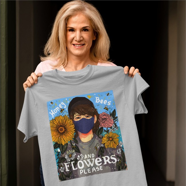 Honey Bees And Flowers Please T Shirt Raychu Ranboo Ranboofanart Honey Bees And Flowers Please Tee