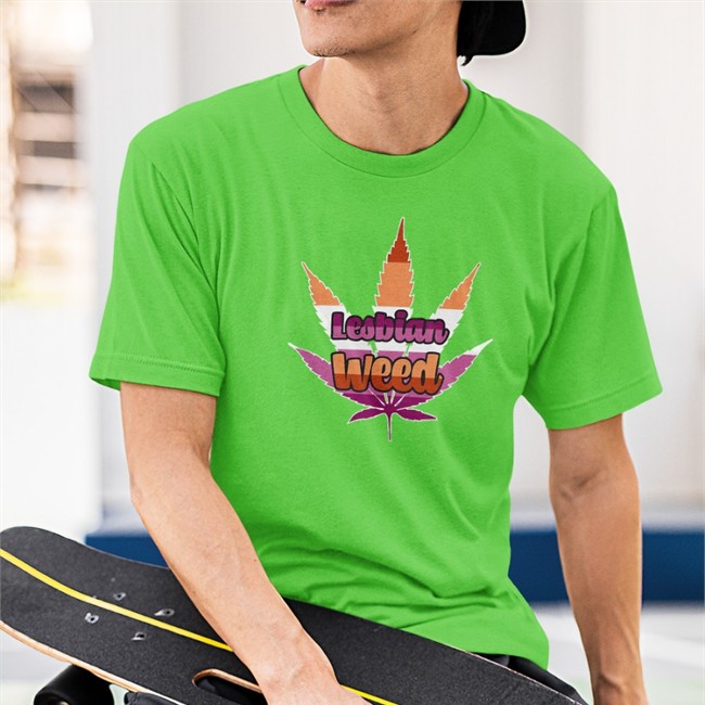 Lesbian Weed Fitted New Shirt Lesbian Weed Fitted Tee Shirt Shirt Bimbo Shop