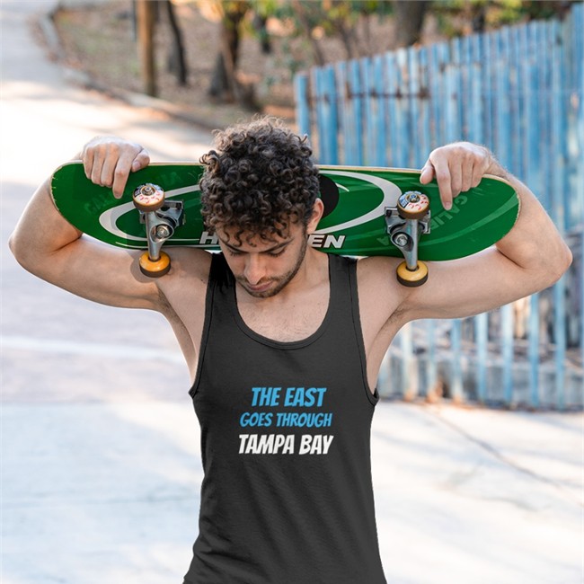 The East Goes Through Tampa Bay Cap By Rico Bo$Co The East Goes Through Tampa Bay Tee Black By Rico Bo$Co