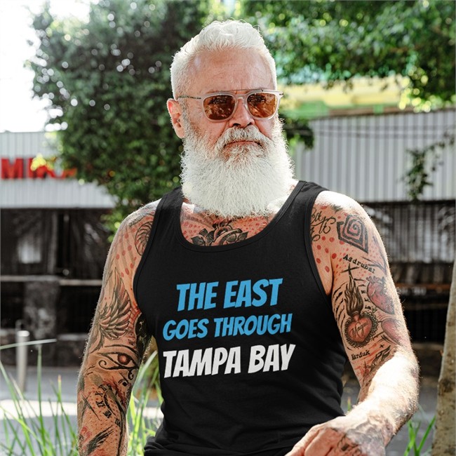 The East Goes Through Tampa Bay Cap By Rico Bo$Co The East Goes Through Tampa Bay Shirt 2022 Black By Rico Bo$Co