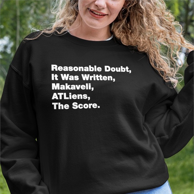 Reasonable Doubt It Was Written Makaveli Atliens The Score Tee Shirt