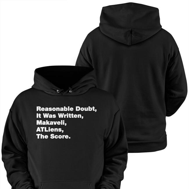 Black Mathhoffa Reasonable Doubt It Was Written Makaveli Atliens The Score T Shirt Reasonable Doubt It Was Written Makaveli Atliens The Score T Shirt Black Mathhoffa