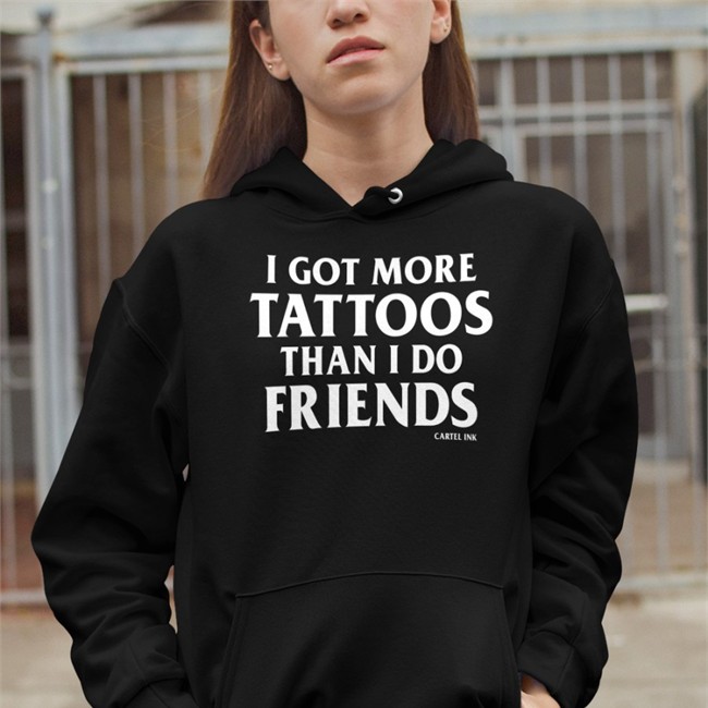 I Got More Tattoos Than I Do Friends Cartek Ink Tank Top