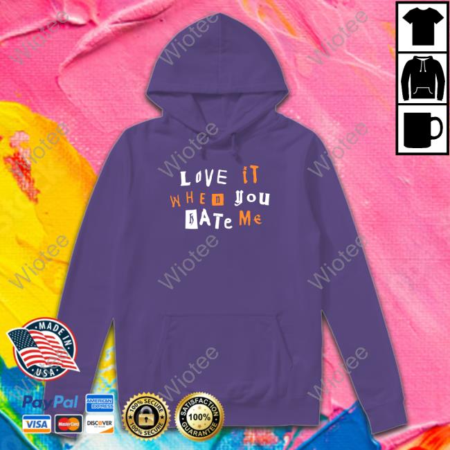 Avril Lavigne Merch Love It When You Hate Me Shirt Love It When You Hate Me Crewneck Sweatshirt