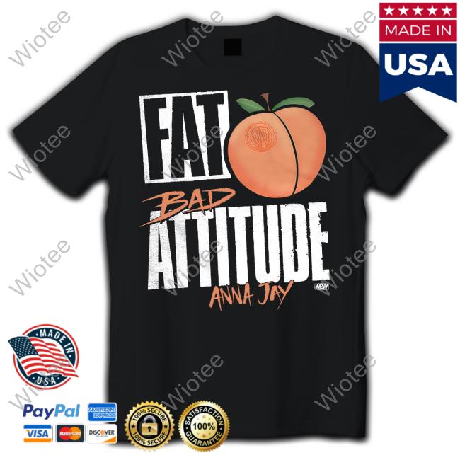 Aew Shop Fat Bad Attitude Anna Day Long Sleeved T Shirt Taynara Melo Guevara