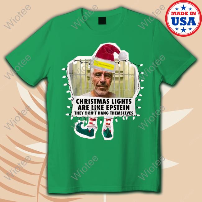 Christmas Lights Are Like Epstein They Don't Hang Themselves Hoodie