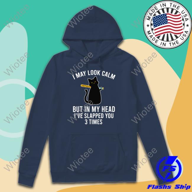 Black Cat I May Look Calm But In My Head Long Sleeve Tee