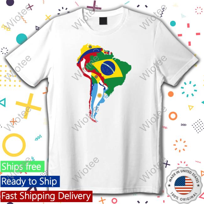 Terrible Maps South America Flag Map Sweatshirt erriblemaps