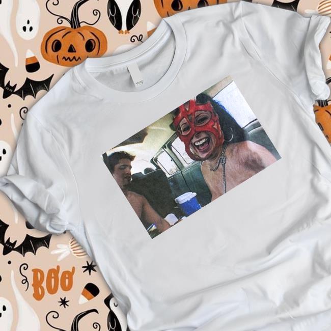 Gianna Michaels Wearing A Big Van Vader Mask T Shirt