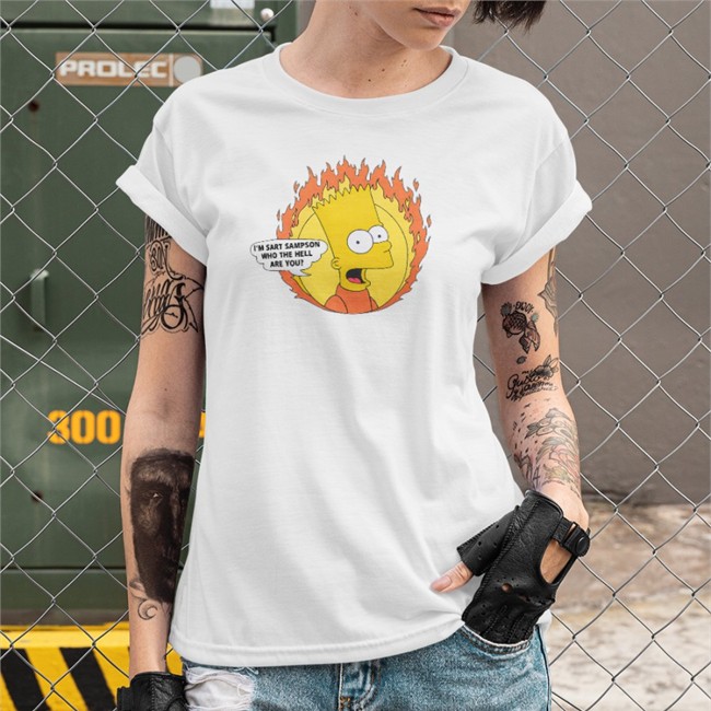 The Simpsons I'm Sart Sampson Who The Hell Are You Sweatshirt Poorly Translated Shirts Bart Simpson