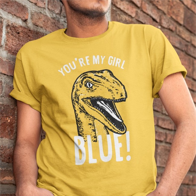 Rhys Darby You're My Girl Blue Jurassic World T Shirt Rhysiedarby