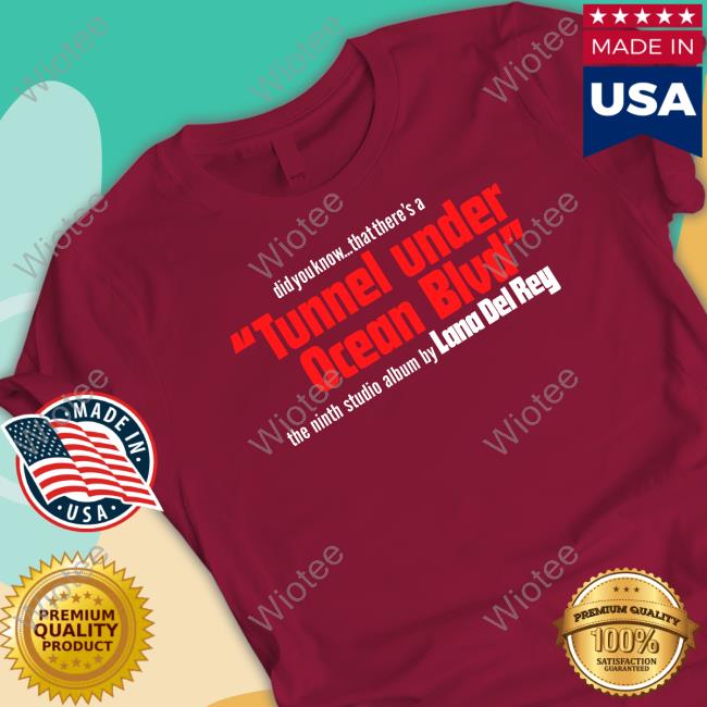 Did You Know That There's A Tunnel Under Ocean Blvd Tee Shirt