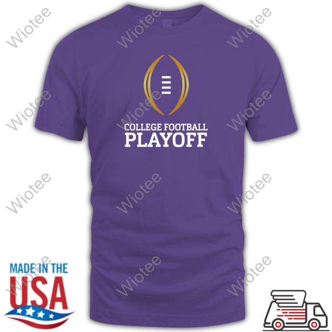 College Football Playoff Logo Tee Shirt College Football Playoff Logo Black T-Shirt Shop Collegefootballplayoff Merch