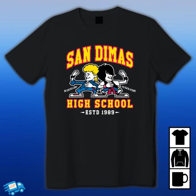 Official San Dimas High School Bill And Ted’s T-Shirt
