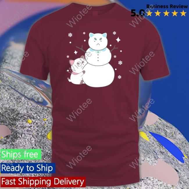 Official Bee And Puppycat Merch Snowman T Shirt