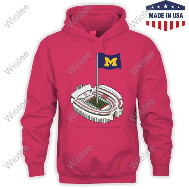 Britt Brianzivino Michigan Football Stadium The Shoe Hoodie Michigan Football Ohio Stadium The Shoe Sweatshirt