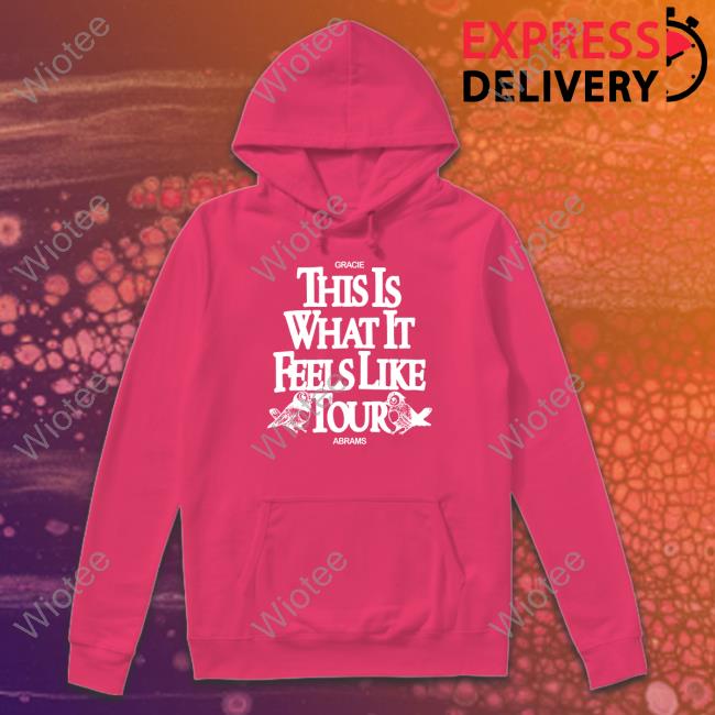 Official Gracie Abrams Merch This Is What It Feels Like Tour Hoodie Gracieabrams