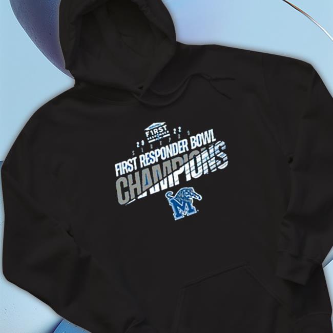 Memphis Tigers 2022 First Responders Bowl Champions Crewneck Sweatshirt Memphis Tigers 2022 First Responders Bowl Champions Shirts