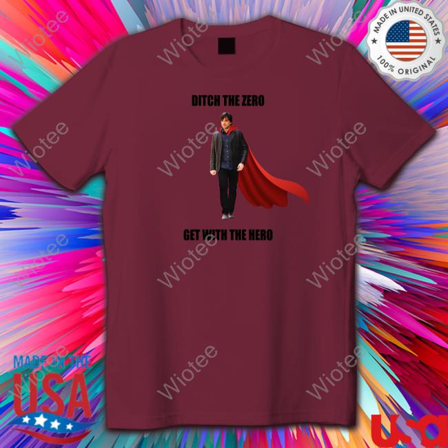 Boys Media Network Shop Ditch The Zero Get With The Hero Shirt Ditch The Zero Get With The Hero Shirt