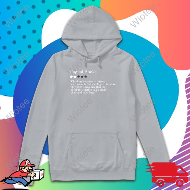 Official Bonfire Shop 2 Stars For Woke Leftist Literature Capital Books Hoodie Neil Gaiman