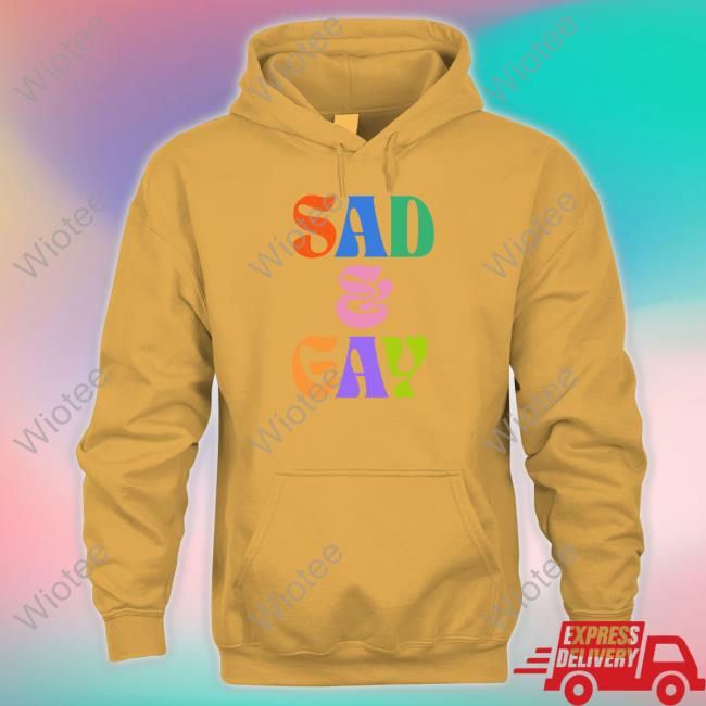 Hellvetika Sad And Gay Tee Shirt Pander Shirts Merch Sad And Gay Shirt