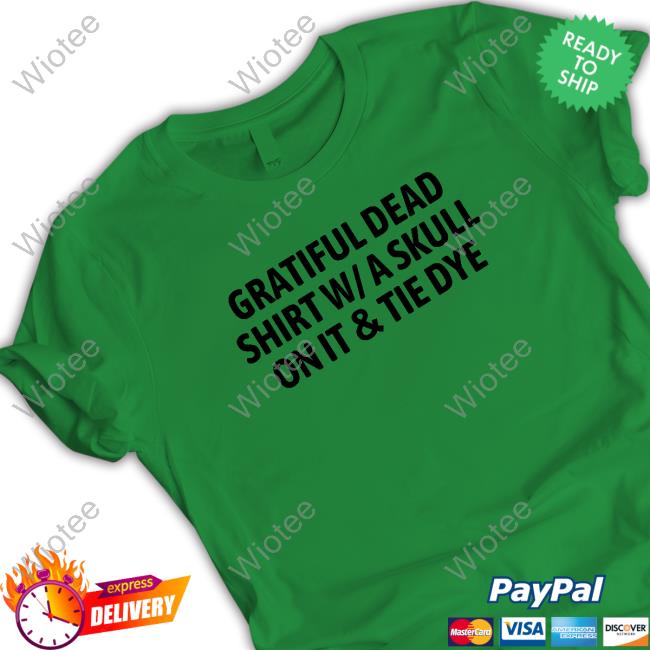 Official Gratiful Dead Shirt W/ A Skull On It Tie Dye Shirt