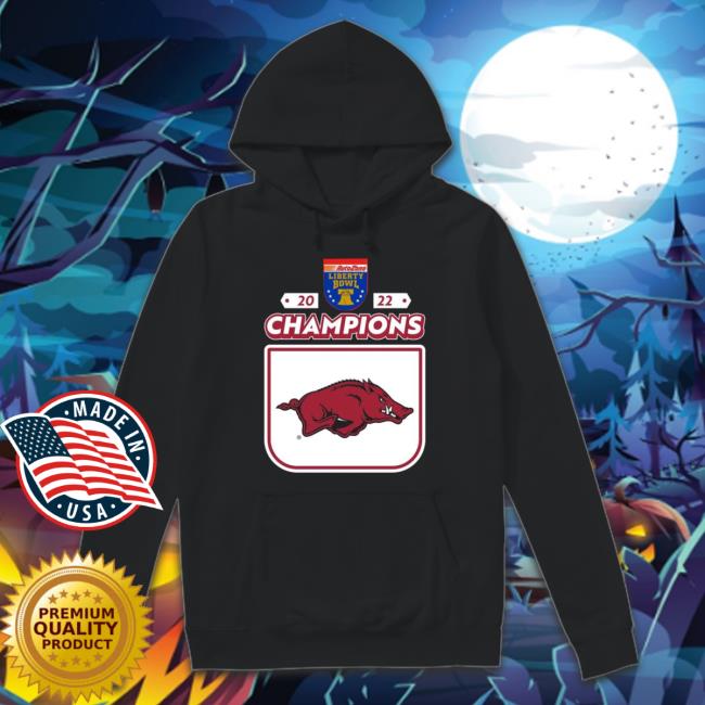 2022 Champions Autozone Liberty Bowl Arkansas Hoodie 2022 Champions Autozone Liberty Bowl Arkansas Long Sleeve Shirt