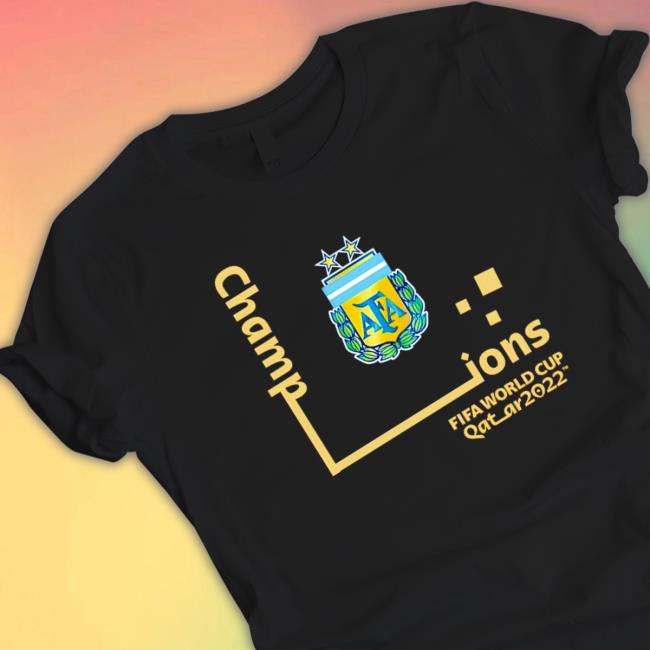 Official Nice argentina Fifa World Cup Champions 2022 T-Shirt