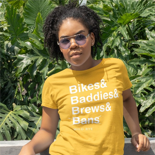 Bikes Baddies Brews And No Bans Tee