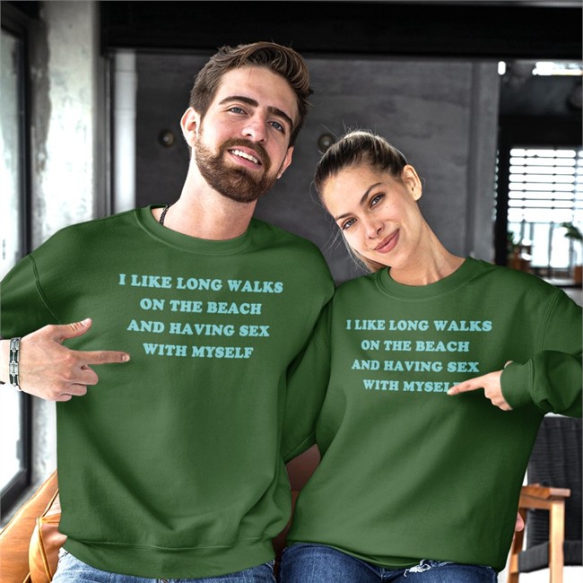 Shirts That Go Hard Merch I Like Long Walks On The Beach And Having Sex With Myself Shirt