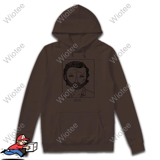 Badly Drawn Rick Grimes Walking Dead Shirt Official Badly Drawn Rick Grimes Walking Dead Long Sleeve Tee Shirt