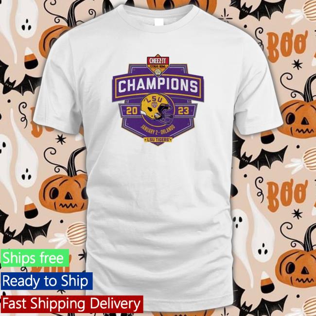 2023 Citrus Bowl Champions Lsu Tigers Shield T-Shirt 2023 Citrus Bowl Champions Lsu Tigers Shield Hoodie