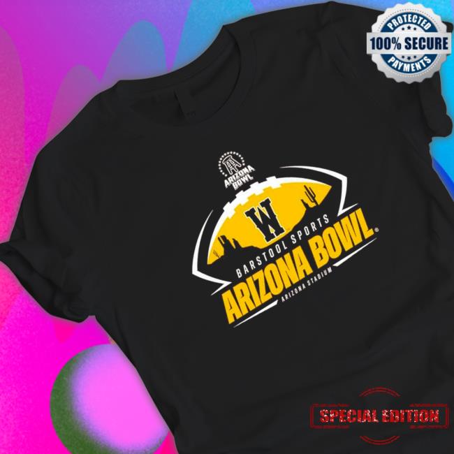 Official Wyoming Cowboys 2022 Barstool Sports Arizona Bowl Tee Shirts
