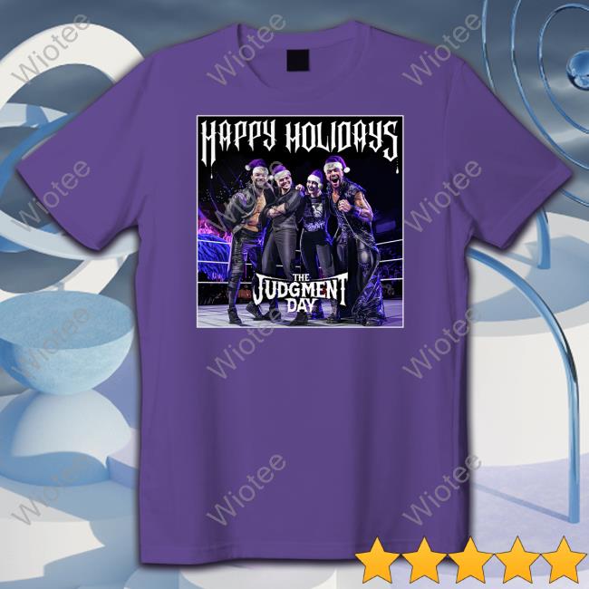 The Judgment Day Happy Holidays Tee The Judgment Day Happy Holidays Shirt Finn Bálor Wwe Shop