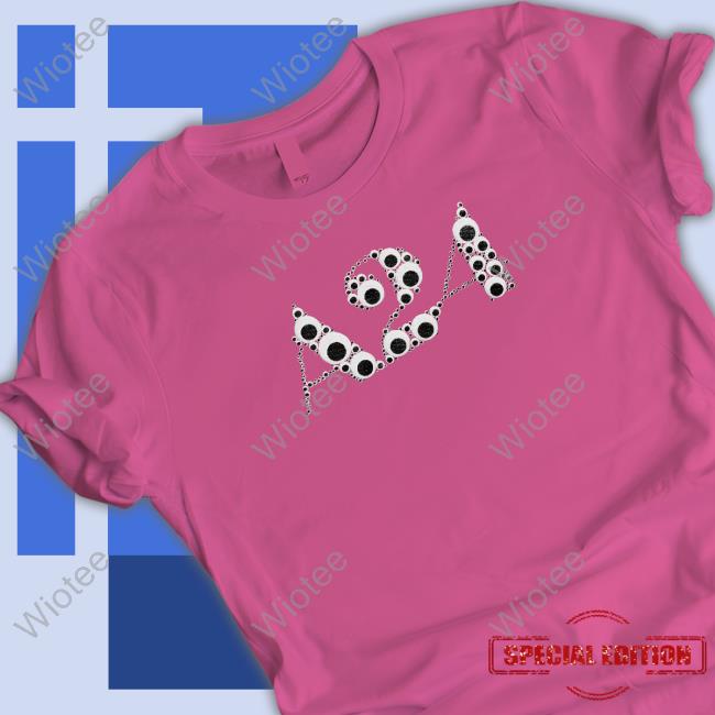 Everything Everywhere All At Once Black Googly Eye Puff Logo Shirt